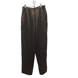 Kelly Graham New York Vintage Satin Feel/Look Black Pants / Slacks Size 10